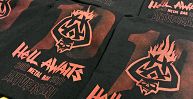 HELL AWAITS - 10Aniv Camisetas