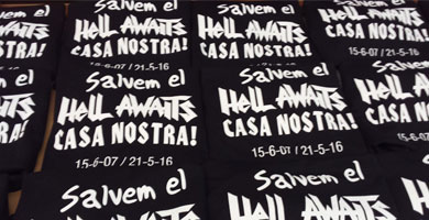 HELL AWAITS - Salvem camisetas